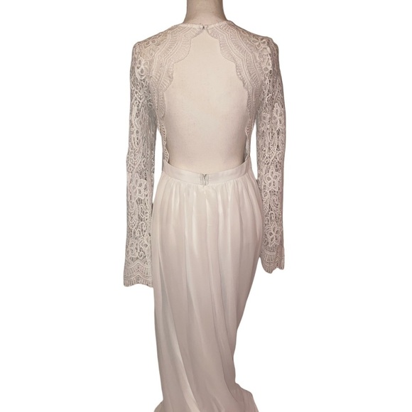 Lulu’s Lace Maxi Wedding Dress in WHT Size Small - Picture 2 of 16